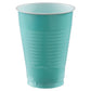 Robins Egg Blue Plastic Cups (12 Oz.) 50 Count