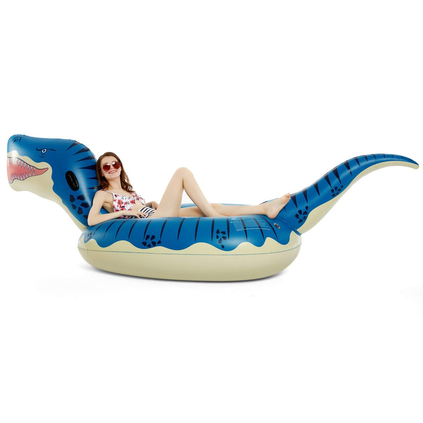 Jasonwell Inflatable Dinosaur Swimming Pool Float For Kids Boys Girls Adults 124'' Giant Tyrannosaurus Rex Floatie Summer Beach Ride On Party Pool Raft Lounge Toys