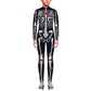 Remimi Kids Halloween Skeleton Bodysuit For Girl Zip Up Back Funny Cosplay Scary Skeleton Costume Butterfly 11-12 Years