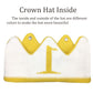 Lujuny Knit 1st Birthday Hat - Soft Baby Crown Headband Cap for Party Costume Photoshoot (YELLOW)
