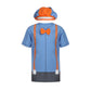 Blippi Boys’ Roleplay T- Shirt And Hat Set For Toddler, Little And Big Kids – Blue/Orange