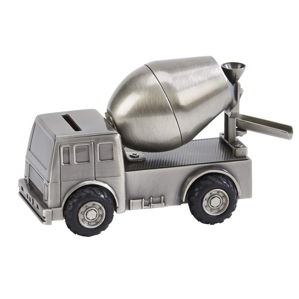 Creative Gifts International Cement Mixer Bank, Silver