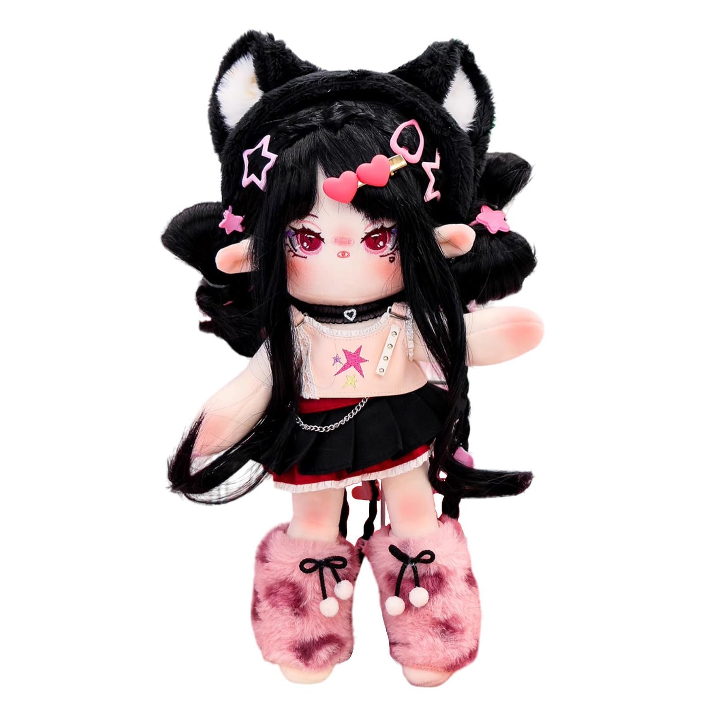 Calembou Plush Doll, 30 Cm Cotton Doll With Skeleton, Soft Anime Plush Dress Up Dolls, Kawaii Stuffed Toys Gift Come With Clothe