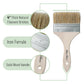Bates- Chip Paint Brushes for Painting, 4 Inch, 48 Pack, Wood Handle, Natural Bristle Paint Brush