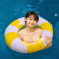ONEPTY 2PCS Inflatable Pool Floats for Adults, Large Yellow Swim Rings, PVC Material, Summer Party Rafts