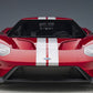 2017 Ford Gt Liquid Red Metallic With Silver Stripes 1/12 Model Car By Autoart 12106