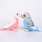 WQY GroceryShop Plush Parakeet Toy - 2Pcs Stuffed Birds, 5.5 inches, Cotton, Blue and Pink