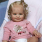 Zero Pam 20 Inch Realistic Baby Dolls Girl Toddler,Lifelike Full Soft Vinyl Body Reborn Baby Dolls with Blonde Hair That Look Re