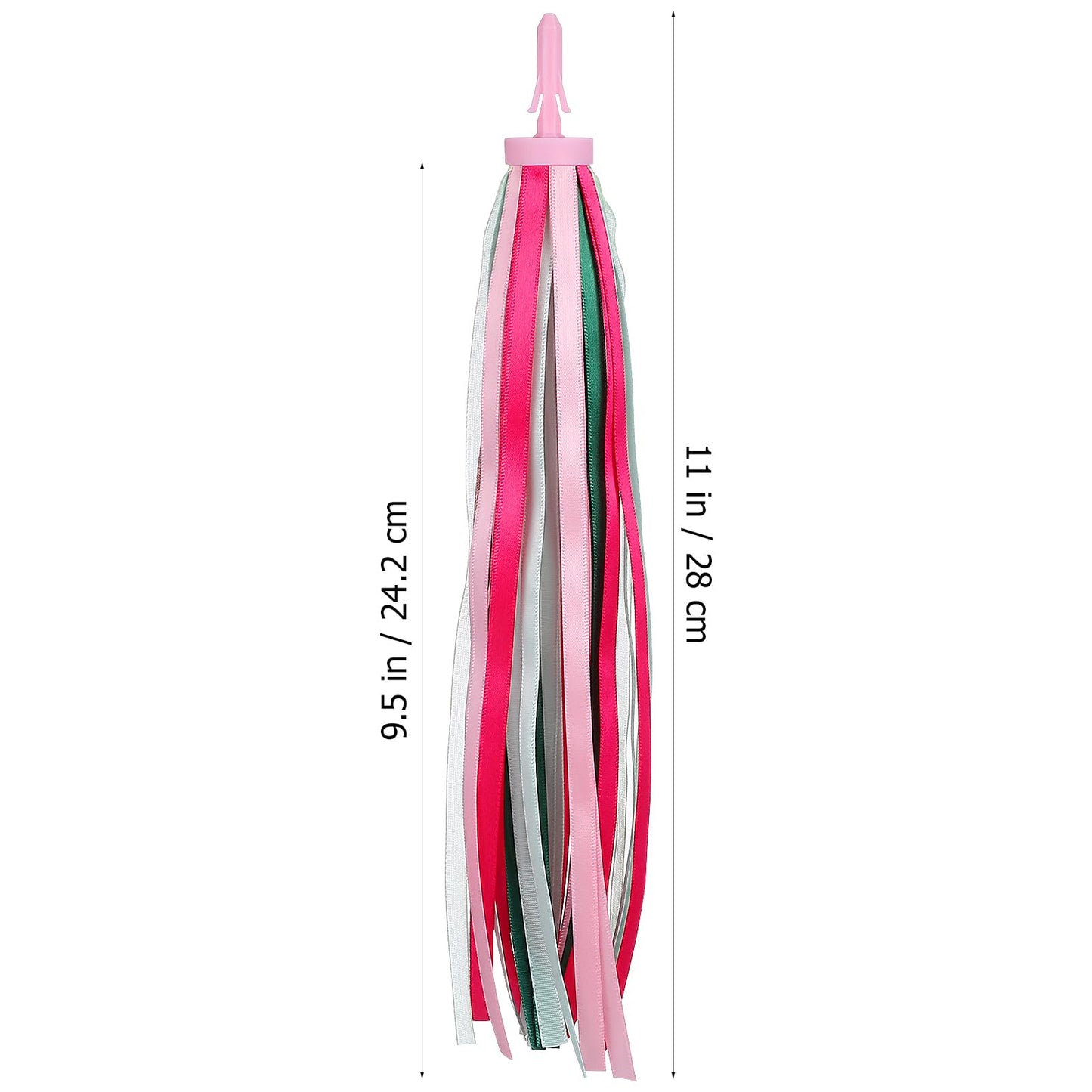 Vorcool 1Pair Bike Handlebar Streamers Bicycle Grips Colorful Polyester Streamers Tassel Ribbons Children Baby Carrier Accessories