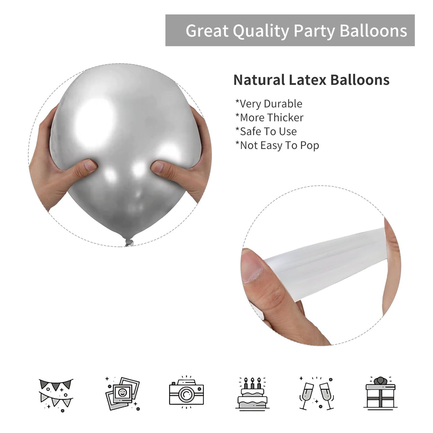 Red And Black Balloons Arch Kit,140Pcs Black Silver And Red Balloon Arch Garland Kit Chrome Silver Balloons Kit For Birthday Wed