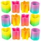 The Dreidel Company Rainbow Coil Spring Assortment, Heart, Star, Butterfly, Circle Shaped Coils, Party Favor For Kids, 1.4' (35Mm) (12-Pack)