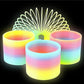 The Dreidel Company Plastic Coil Spring, Glow-In-The-Dark Magic Rainbow Slingy, Party Favor, Birthday Bag Filler, Stocking Stuffers, 3' (80Mm) (25-Pack)