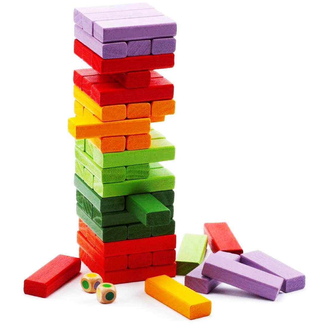 Mahi Enterprise? Wooden Colour Building Blocks | Challenging Wooden Colour Stacking Game Maths For Adults And Kids?
