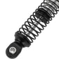 RZXYLRC 4PCS 59mm Aluminum Shocks Absorbers Long Threaded Oil Damper for 1/18 RC Crawler TRX4M TRX4-M Upgrade Parts (black)