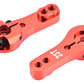 Apex RC Products 23T for JR/Airtronics/KO Red Aluminum Dual Clamping Servo Horn - 2 Pack #8006