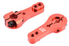 Apex RC Products 23T for JR/Airtronics/KO Red Aluminum Dual Clamping Servo Horn - 2 Pack #8006