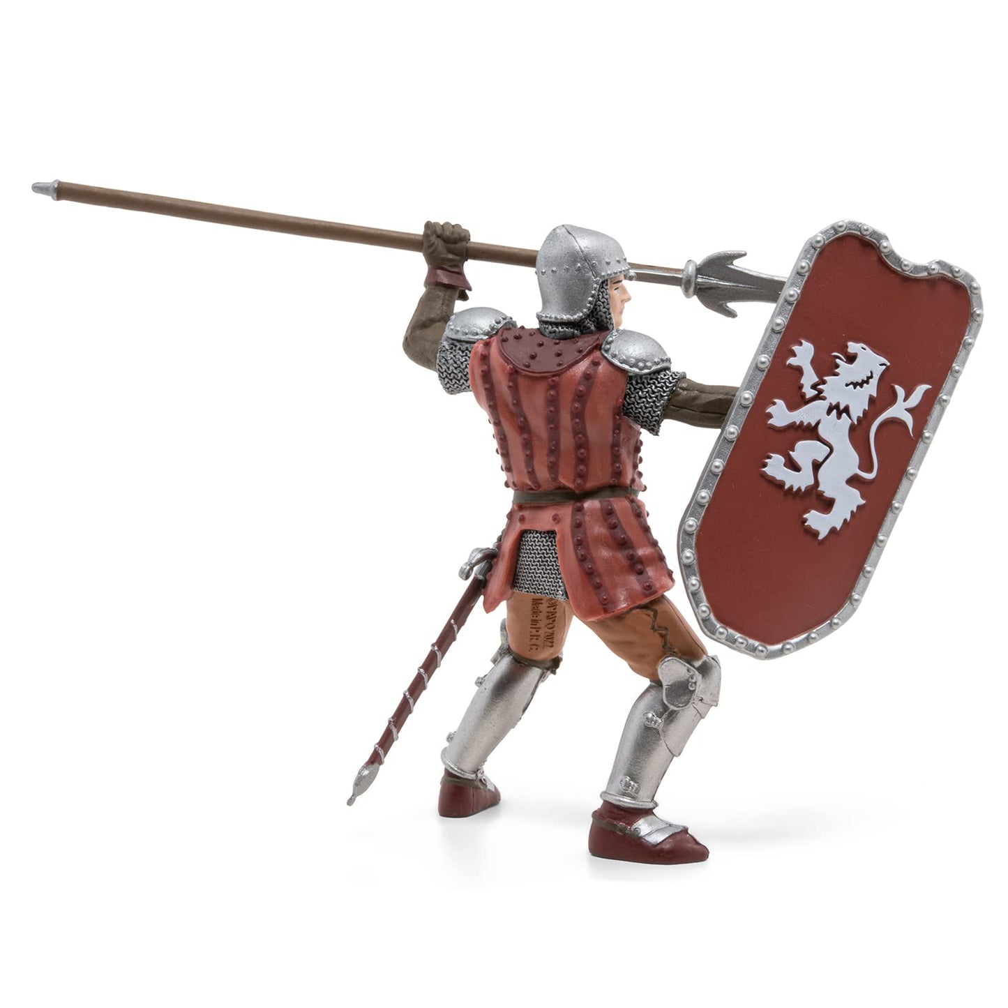 Papo Knight with Javelin - Hand Painted Medieval Figurine - Durable PVC - Medium Multicolor - Model 39756 - Ages 3+ - Collectible