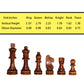 Baspoom Nature Wood Chess Pieces Set - 3.15” King Tournament Staunton Chessmen with Storage Bag, Magnetism Chess Piece