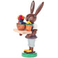 Alexander Taron 224-517 Dregeno Easter Figure-Bunny Florist-4 H W x 1.5 D, Brown