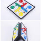 KOKOSUN Ludo Game Board Set - 9.5” Magnetic Folding Travel Game for Kids & Adults, Right Angled Model, Small Size, Plastic Material