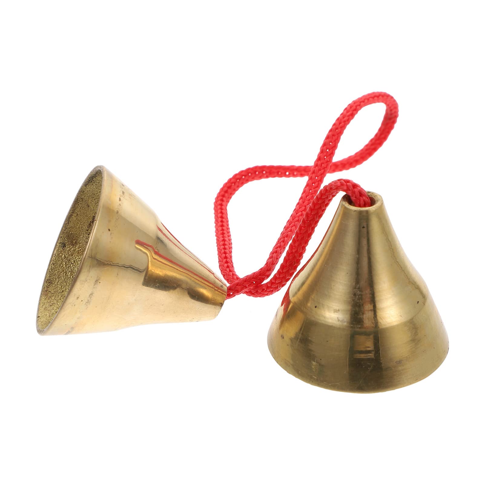 Musical Hand Bell Double Bells: Diatonic Musical Instruments Alloy Musical Bells Vintage Golden Bells For Music Learning Musical