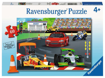 Ravensburger 09515, Day At The Races 60 Piece Puzzle For Kids, Every Piece Is Unique, Pieces Fit Together Perfectly, 14.25'' X 1
