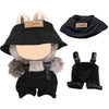 17cm Doll Clothes Set  enhanced Jeans & Knitted Sweater Outfit for 17cm 15cm Dolls  Cute Dress Up Fashion  No Doll Included (Black/Man  17cm/15cm)