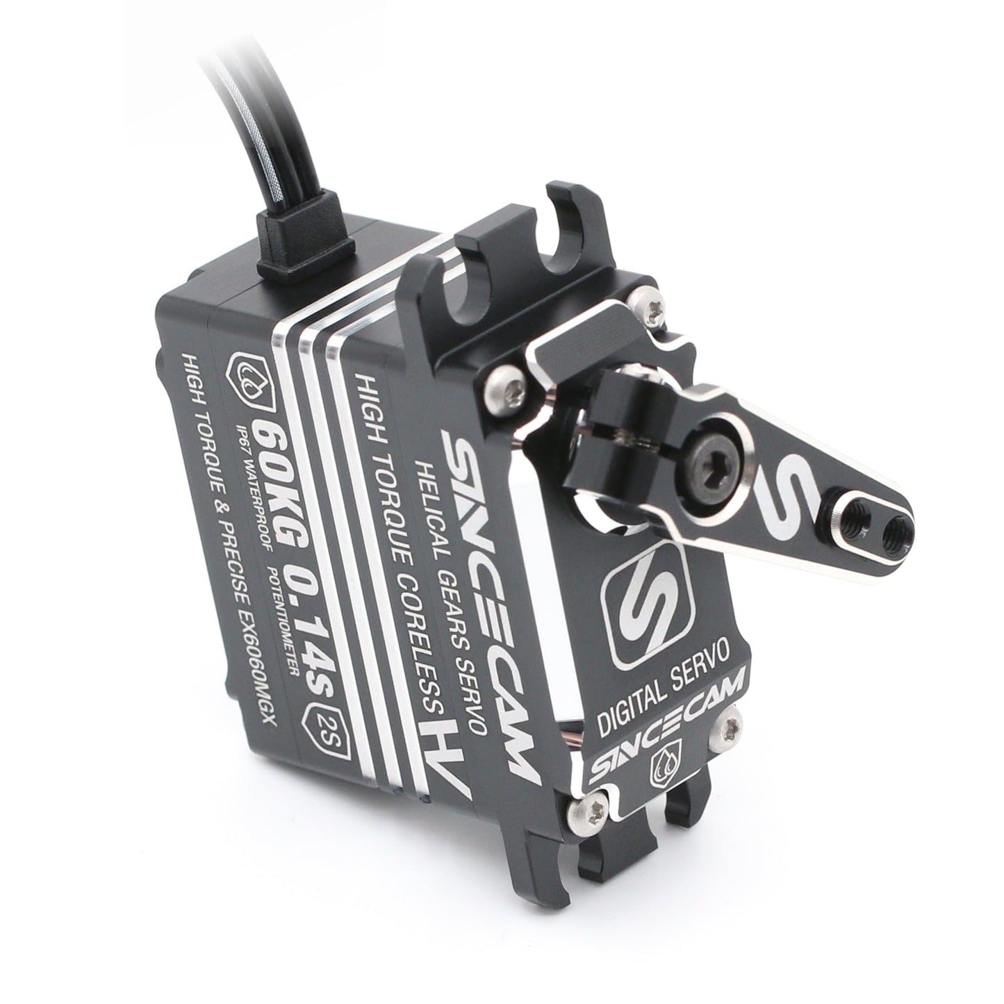 Sincecam 60KG High Torque RC Servo,Waterproof Digital Coreless Steering Servos,Programmable,Reinforced Steel Helical Gears,All A