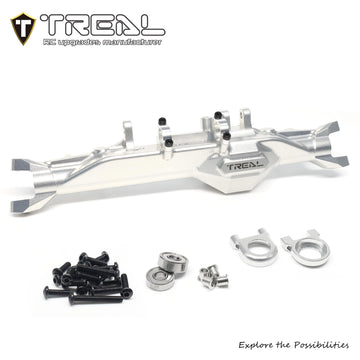 TREAL Aluminum 7075 Front Axle Housing CNC Billet Machined Upgrades for Vanquish Products H10 Optic(Silver)