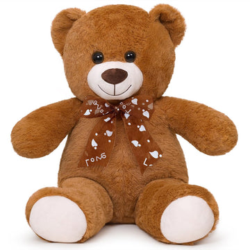 Sausudols Teddy Bear Stuffed Animal 16'' Small Teddy Bear Gift For Valentine'S Day Christmas Birthday Dark Brown