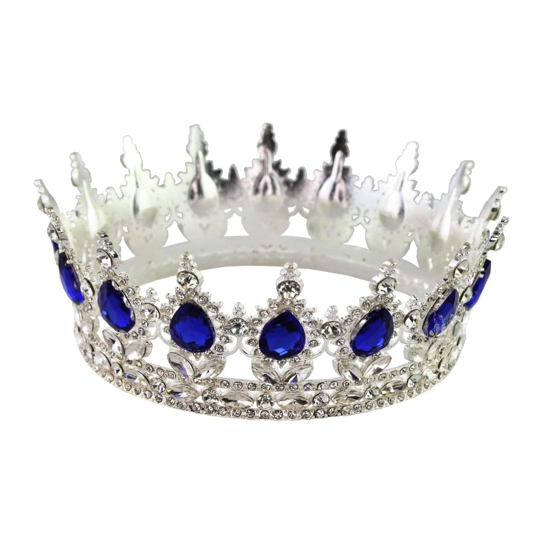 Artist Unknown Silver, Blue Metal Crown For Yemaya