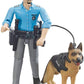 Bruder 62150 Bworld Policeman With Dog