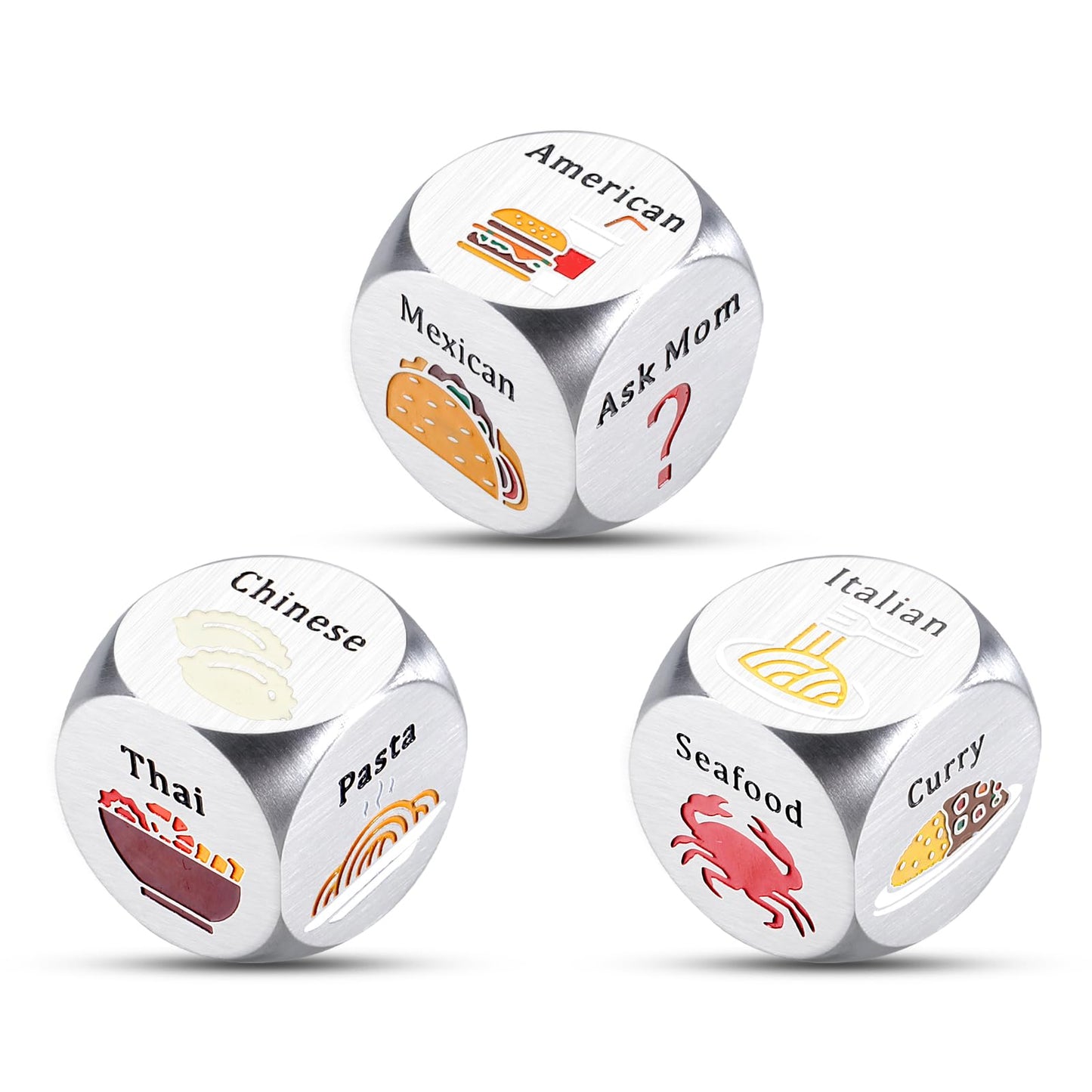 Gifts for Boyfriend Birthday Valentines Day Gifts for Him Her Women Men Food Decision Dice Decider Gifts for Boyfriend Husband W