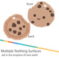 Nuby All Silicone Chocolate Chip Cookie Teether - 3+ Months