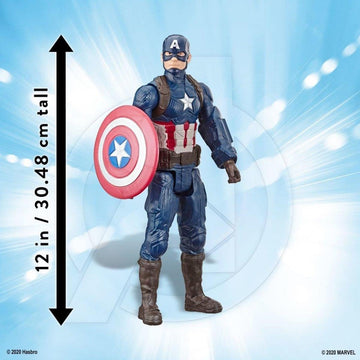 Avengers Marvel Endgame Titan Hero Series 12' Action Figures Captain America, Iron Spider, Black Panther, And Iron Man (4 Action Figures)