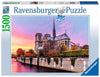 Ravensburger 1500 Piece Jigsaw Puzzle - Picturesque Notre Dame, Multicolor, 31 x 24 cm, Cardboard, Model 16345 - Unique Softclick Technology
