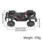 Faccnoy Trx4M 155Mm 6.10In Wheelbase Assembled Frame Chassis Front Rear Axles Gearbox For 1/18 Ax-8560 Rc Crawler Trx4-M Bronco