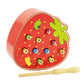 Calandis Catch Bugs Game Early Fine Motor Skills For Ages 3 4 5 Years Old Party Favor Strawberry Shape | Developmental Baby Toys