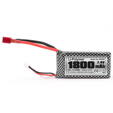 Haiboxing Brushless Rc Cars Li-Po Battery, 1/12Th 1/14 Scale Spare Parts 7.4V 1800Mah Rc Truck Upgraded Batteries Apply To 903A