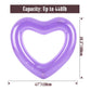 Moko Inflatable Pool Floats For Adults, Clearance Bachelorette Party Decorations Heart Shaped Swim Ring Summer Swimming Tube Water Fun Beach Wedding Pool Toys Swimming Circle, Purple