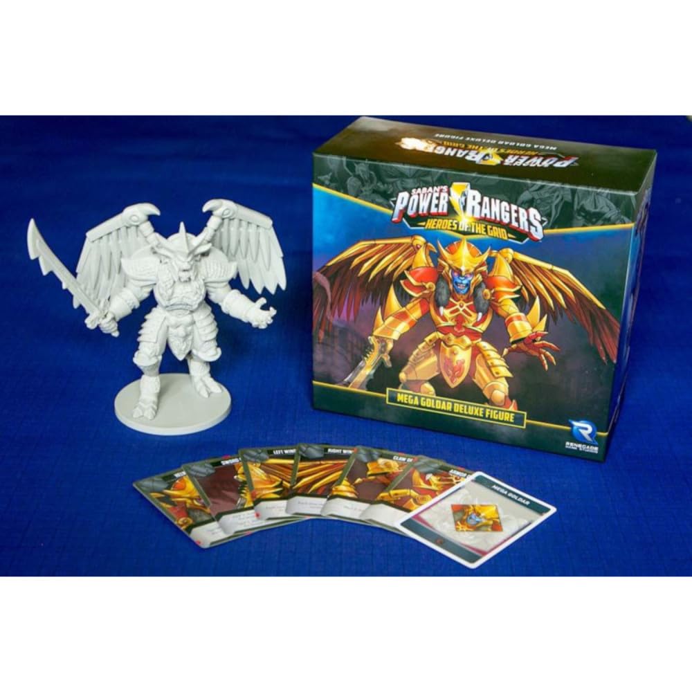 Renegade Game Studios Power Rangers: Heroes Of The Grid Mega Goldar Deluxe Figure , Black