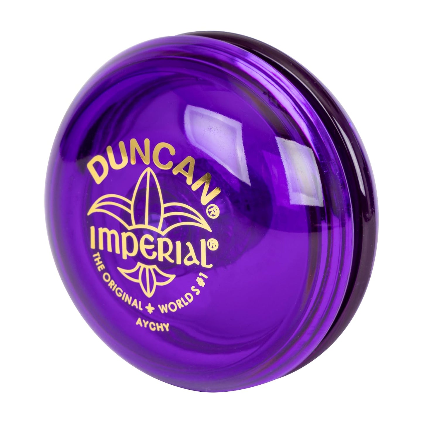 Duncan Imperial Yo-Yo, Beginner Purple Yo-Yo with Steel Axle, Plastic Body, Model 3124IM-ECHAP
