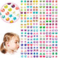 KXCOFTXI 240PCS Sticker Earrings for Girls, Self-Adhesive 3D Crystal Gems, Multicolour