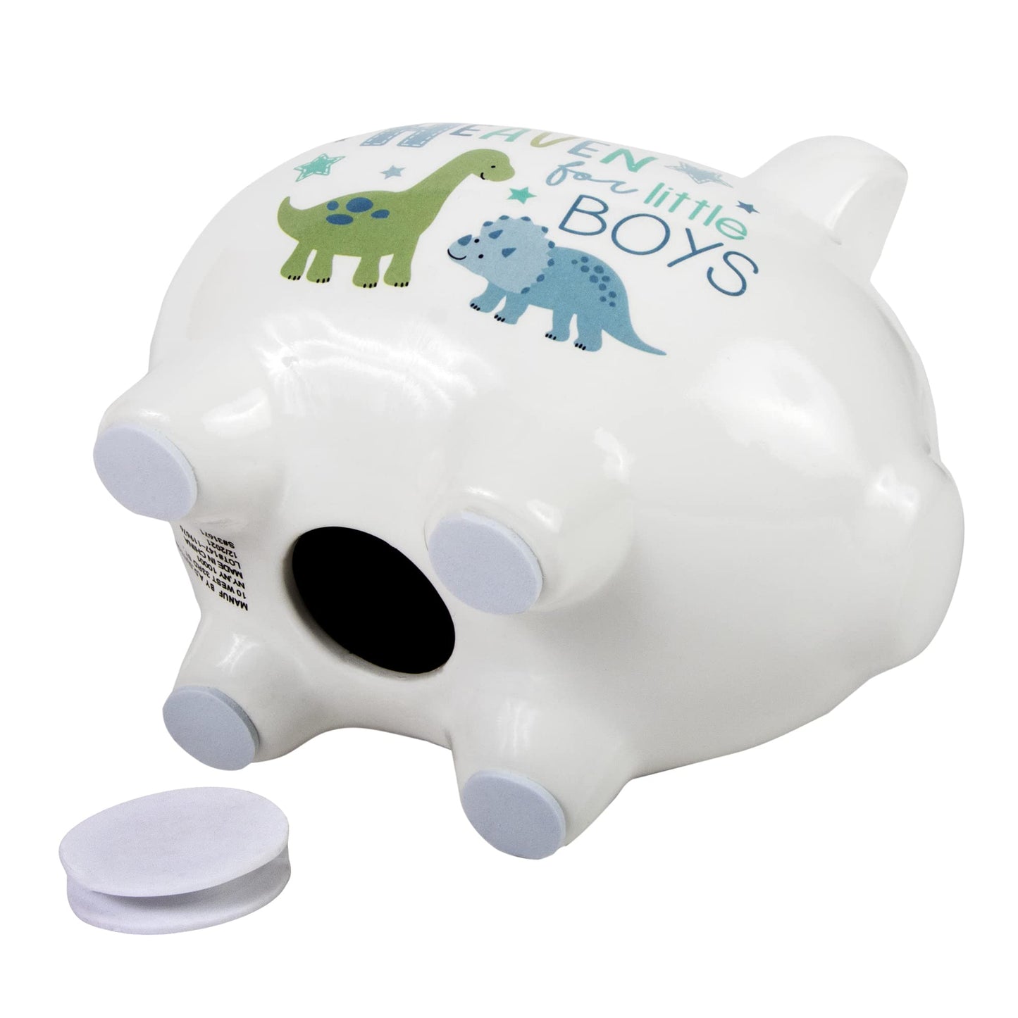 Baby Essentials My First Piggy Bank, Baby'S First Piggy Banks For Boys And Girls (Thank Heaven Dinos)