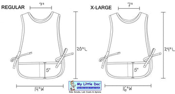 My Little Doc Purple Kids Cobbler Apron, Durable Poly/Cotton Twill Fabric (Extra Large)