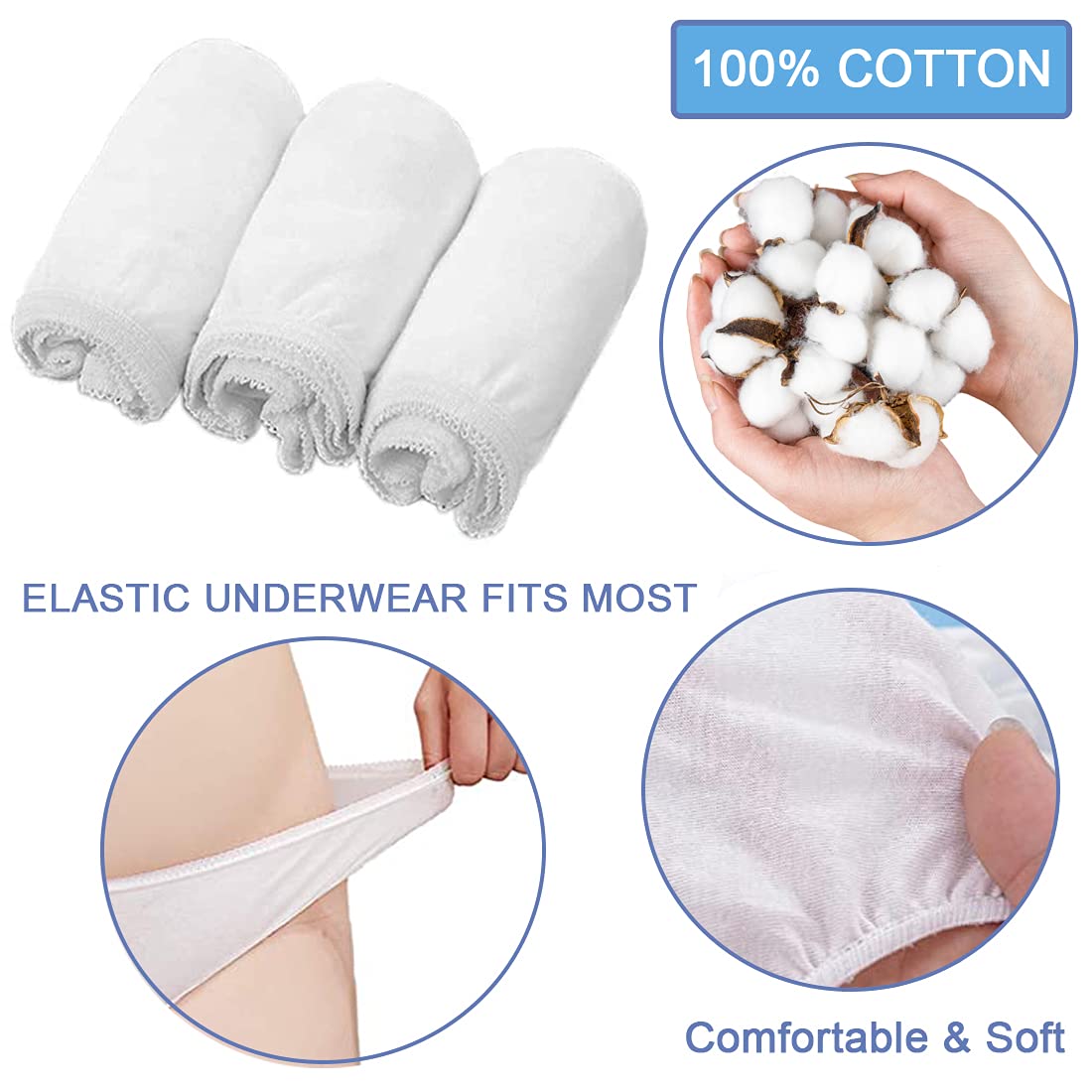 Emergency Underpants Instant Undies Travel Out Emergency Underwear Funny Gag Gift Prank White Elephant Gift Exchange, One Size Fits Most