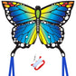 Large Butterfly Kite For Kids And Audlts,120X95Cm With Long Tails, Easy To Assemble And Fly For Beginner, Easy-Grip Handle With