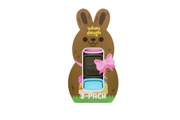 Chuckle & Roar - Easter Whoa Dough 3 Pack Choco Bunny Basket Stuffer - Arts and Crafts - Fun for Toddlers - Safe and allergen Fr