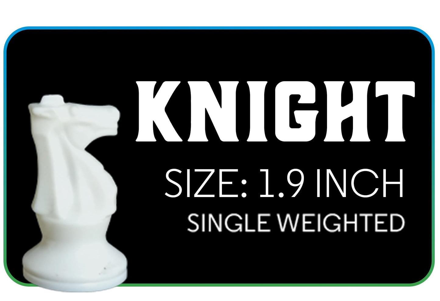 Chess Geeks 1X Single Weighted Chess Pieces Only Classic Staunton Style - 32 Pieces - King 3' Tall