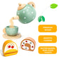 Tea Party Set for Little Girls with Cupcake Stand, Wooden Tea Set Toys for Girls Age 3 4 5 6 7 Year Old, Toddler Kids Kitchen Pr